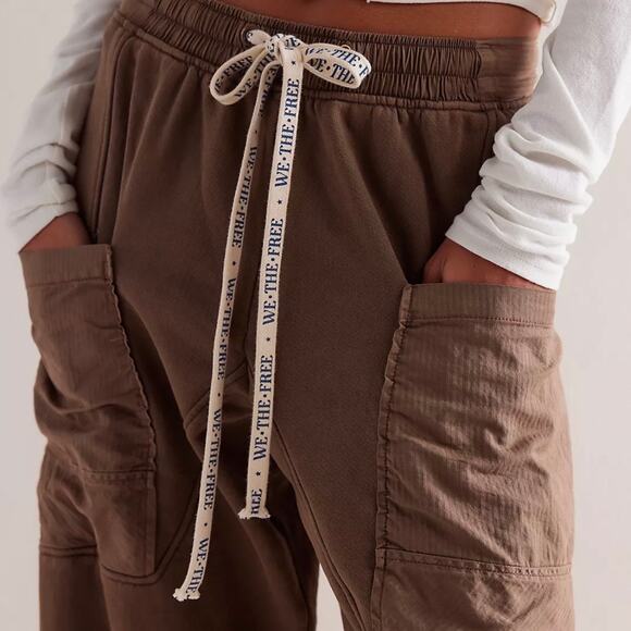 Free People We The Free Jet Set Knit Pull-On Pants L - Picture 10 of 10